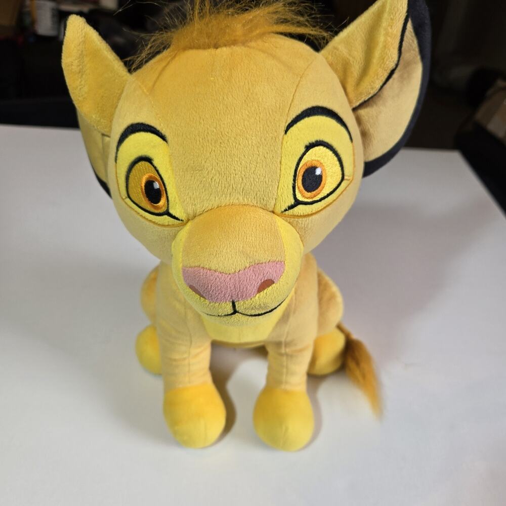 Disney The Lion King Simba Plush Stuffed Animal Just Play Embroidered Cub 12"